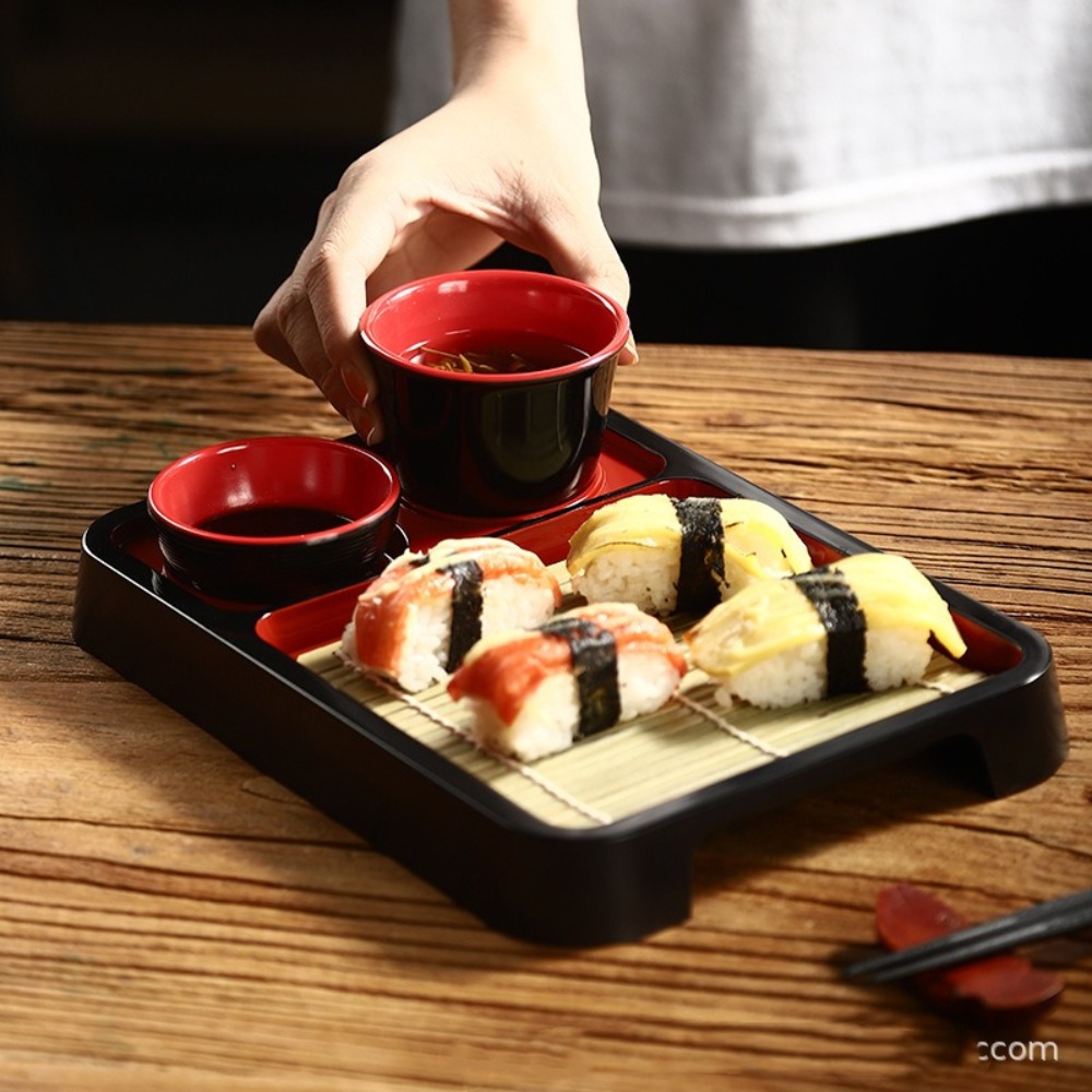 Sushi Mat Bamboo - Japoński Zimny Zestaw z Noodle'ami w