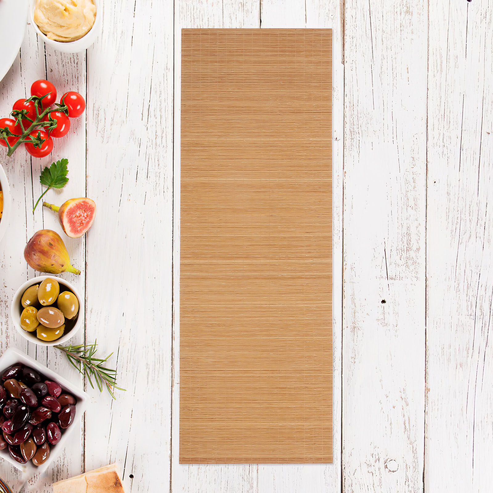 Sushi Mat Bamboo - Podkładka bambusowa rustykalna, rozkładana na stół,