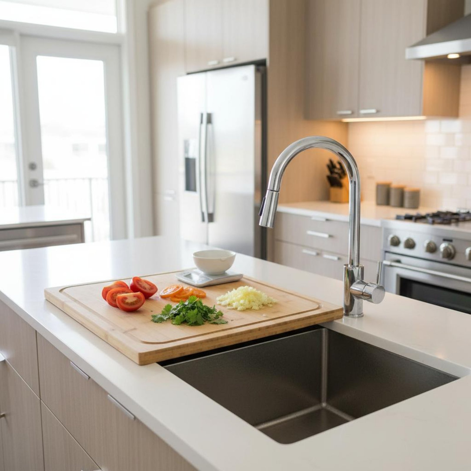 Deska do krojenia nad zlewem,  – Home Cooking Kitchen recenzja i cena